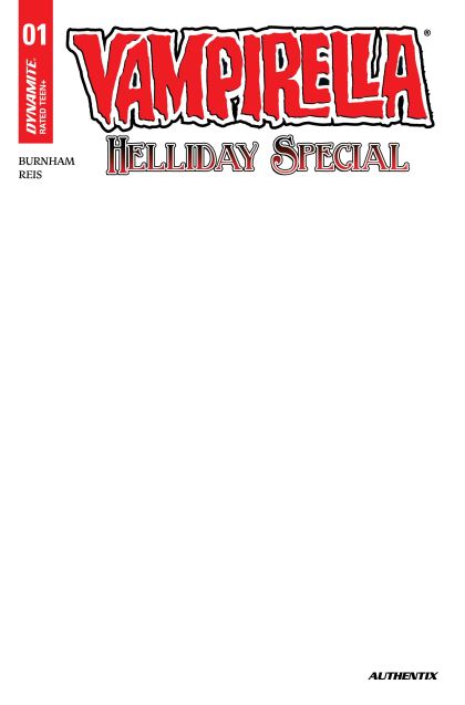 Vampirella Helliday Special 2026 #1 (One-Shot) Cvr D Blank Authentix - M - ENG - PROMO 1