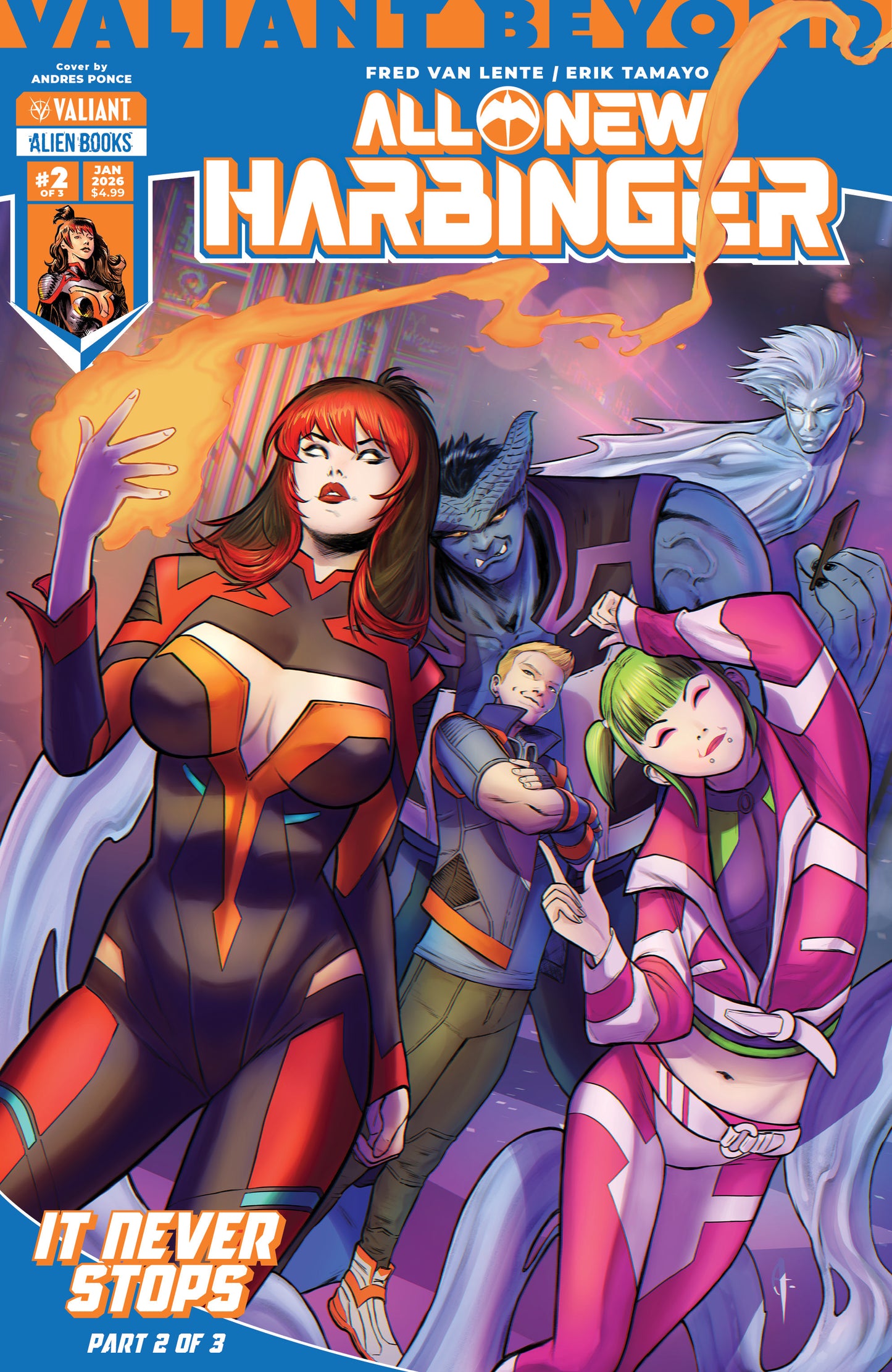 2025 - Valiant Beyond: All-New Harbinger #5 - It Never Stops #2 Cvr A Andres Ponce - M - ENG 1