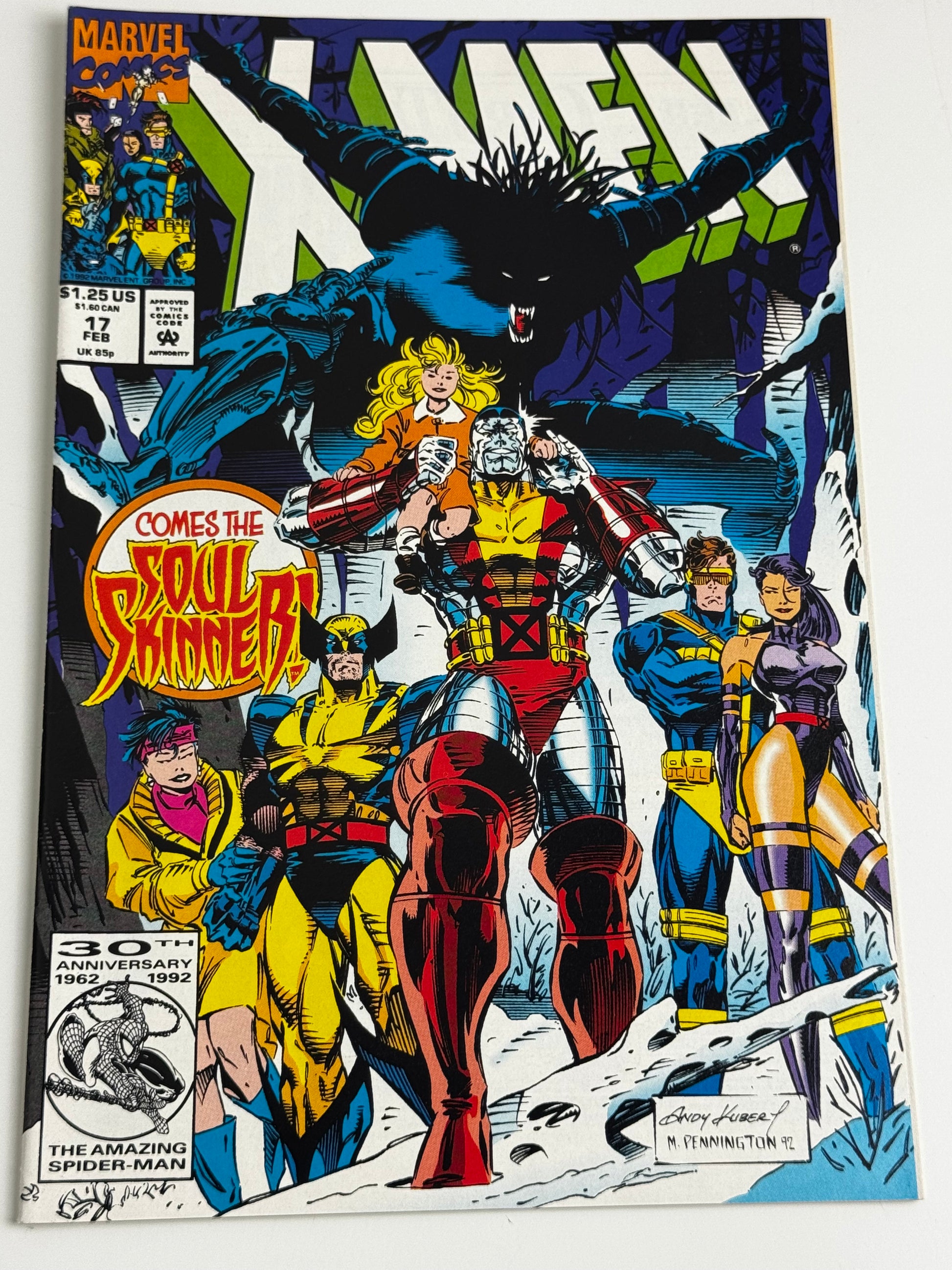 1992 - X-Men, Vol. 1 #17 Var. A - Part 1: Waiting For The Ripening - NM- - ENG 1