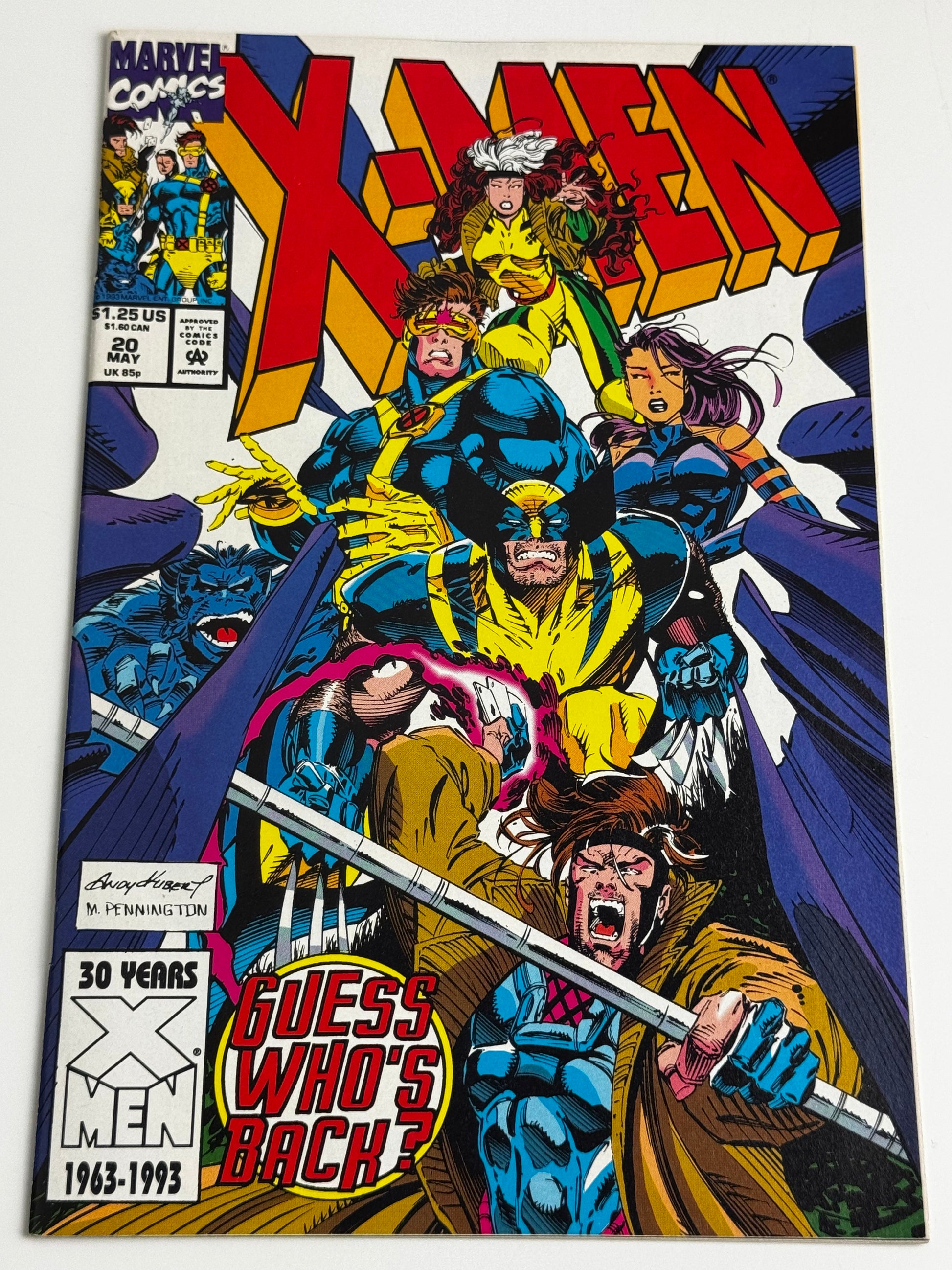 1993 - X-Men, Vol. 1 #20 Var. A - Digging In The Dirt - NM- - ENG 1