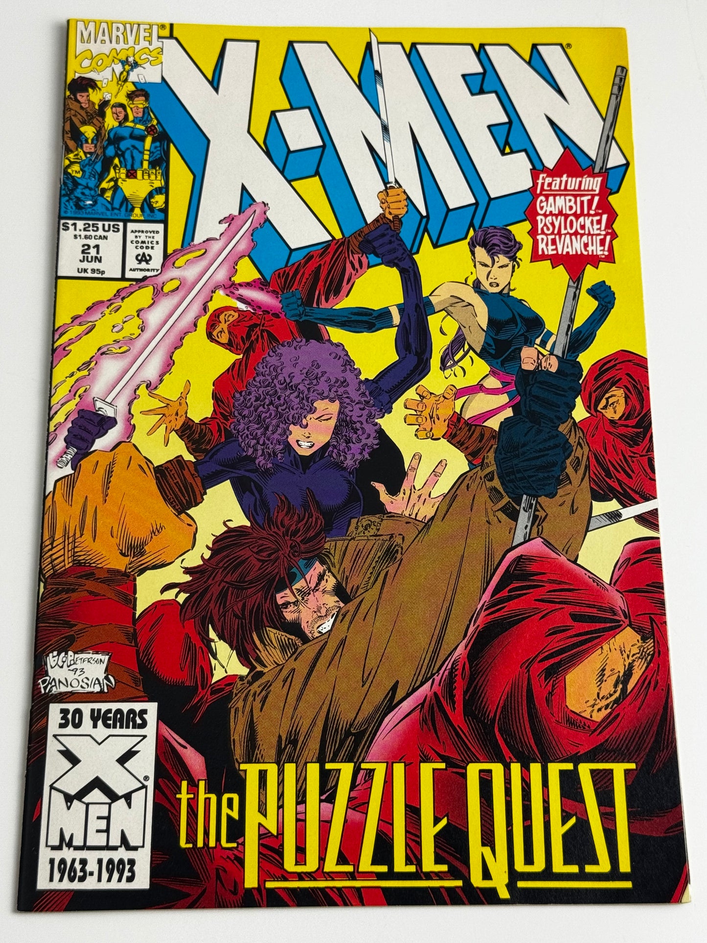 1993 - X-Men, Vol. 1 #21 Var. A - The Puzzle Box - NM- - ENG 1