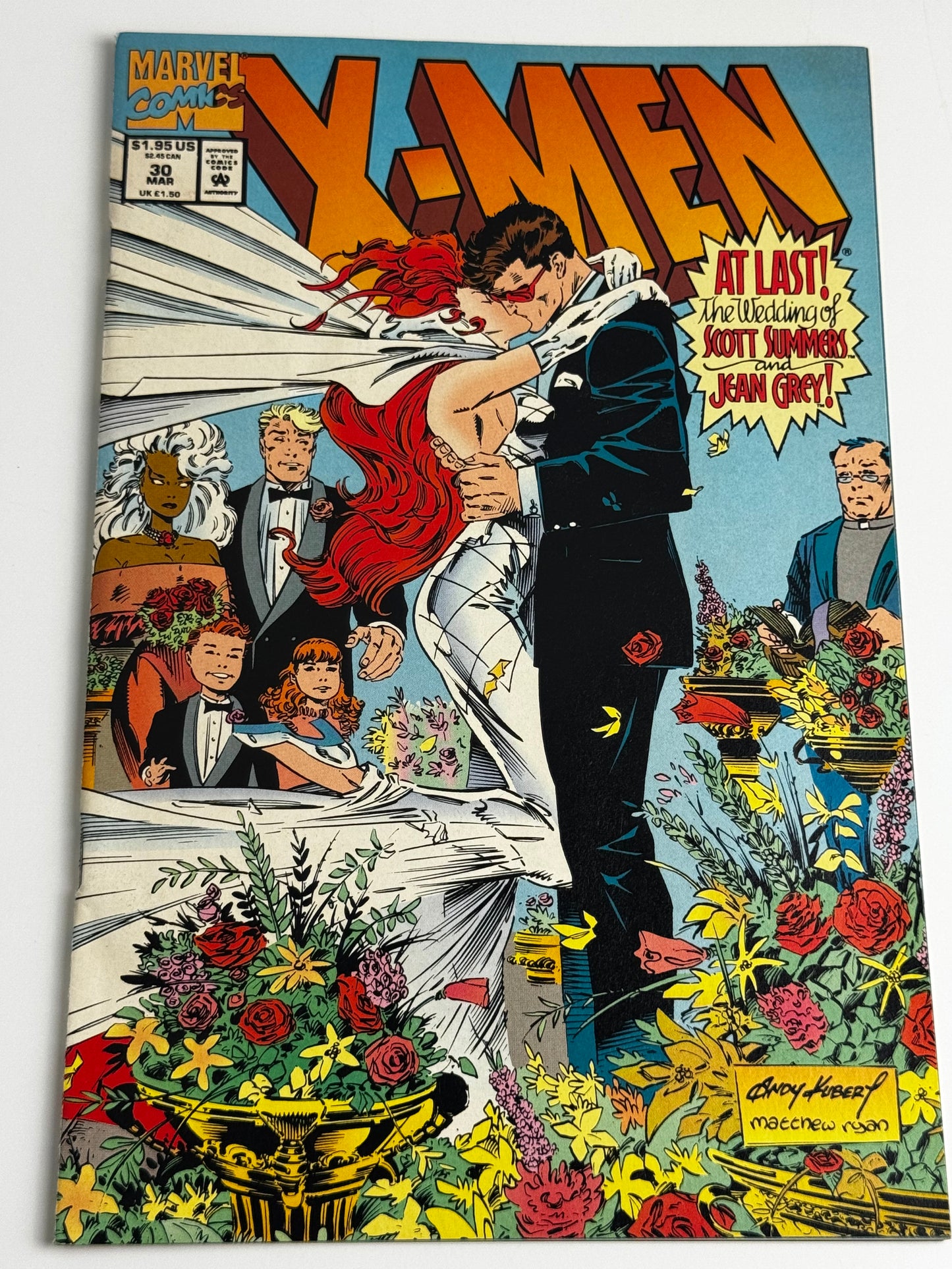 1994 - X-Men, Vol. 1 #30 Var. A - The Ties That Bind: The Wedding of Jean Grey and Scott Summers - NM- - ENG 1