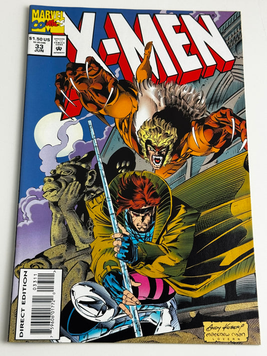 1994 - X-Men, Vol. 1 #33 Var. A - The Hearts of Thieves - NM- - ENG 1