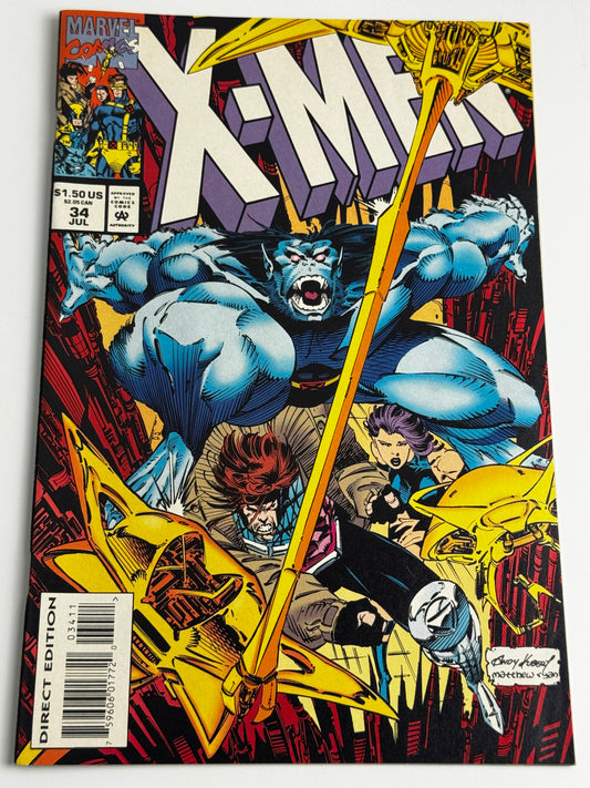 1994 - X-Men, Vol. 1 #34 Var. A - Life and Consequences - NM- - ENG 1