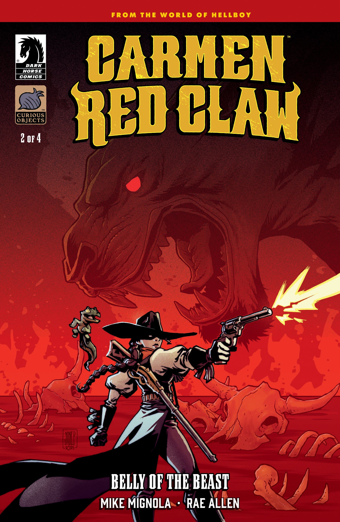 2025 - Carmen Red Claw: Belly Of The Beast #2 Cvr B Jake Parker Var - M - ENG 1