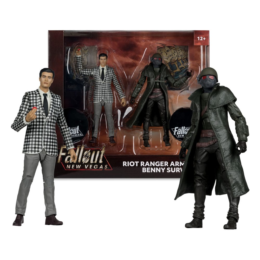 Fallout: New Vegas Statue 2-Pack Riot Ranger Armor & Benny Survivor 18 Cm - M 6