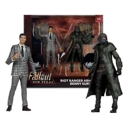 Fallout: New Vegas Statue 2-Pack Riot Ranger Armor & Benny Survivor 18 Cm - M 6