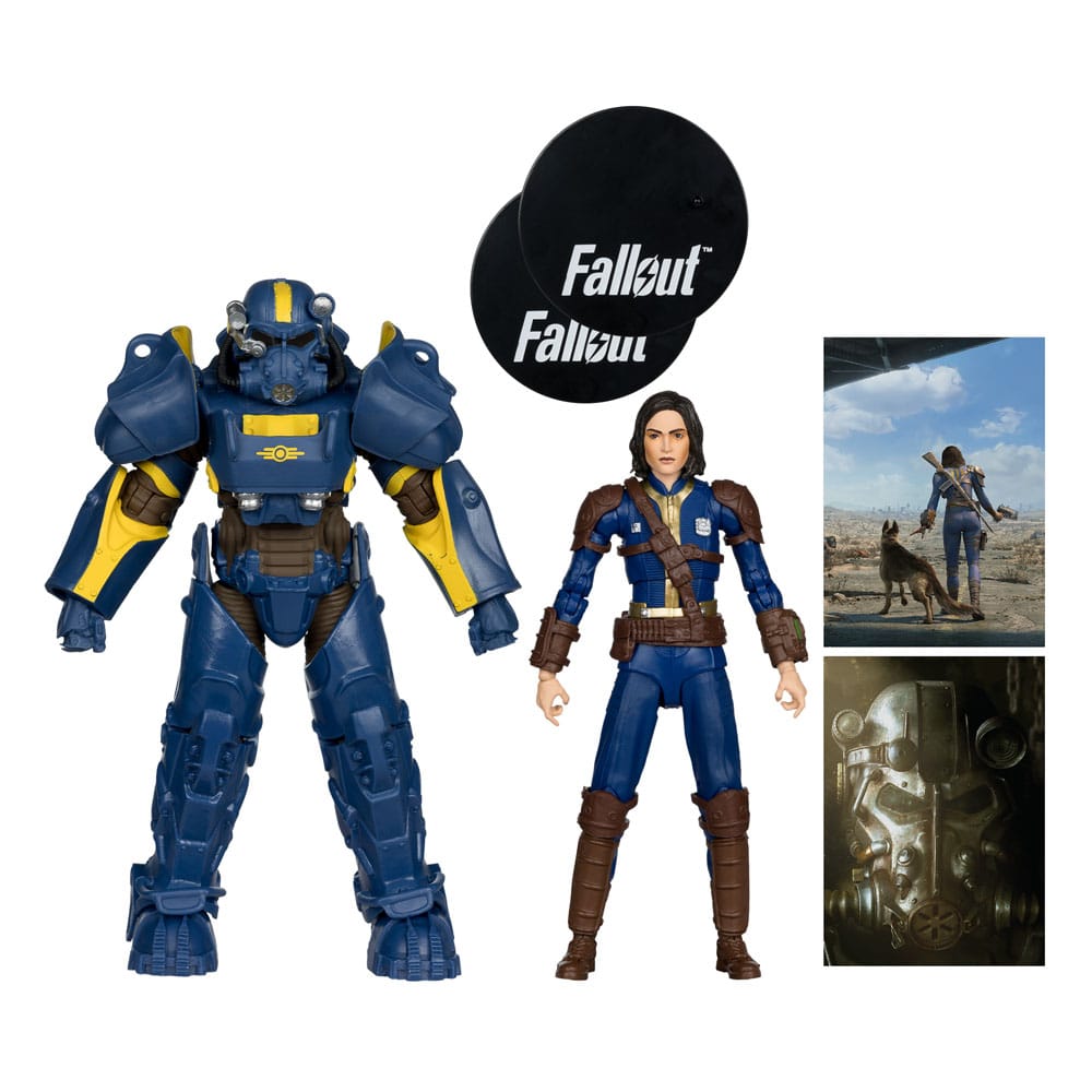 Fallout 4 Statue 2-Pack T-60 Vault Tec & Sole Survivor 18 cm - M 4