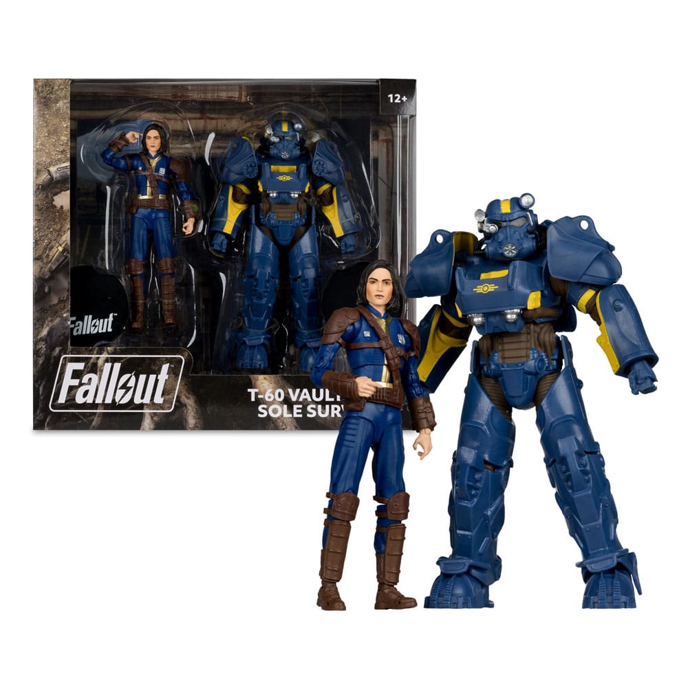 Fallout 4 Statue 2-Pack T-60 Vault Tec & Sole Survivor 18 cm - M 5