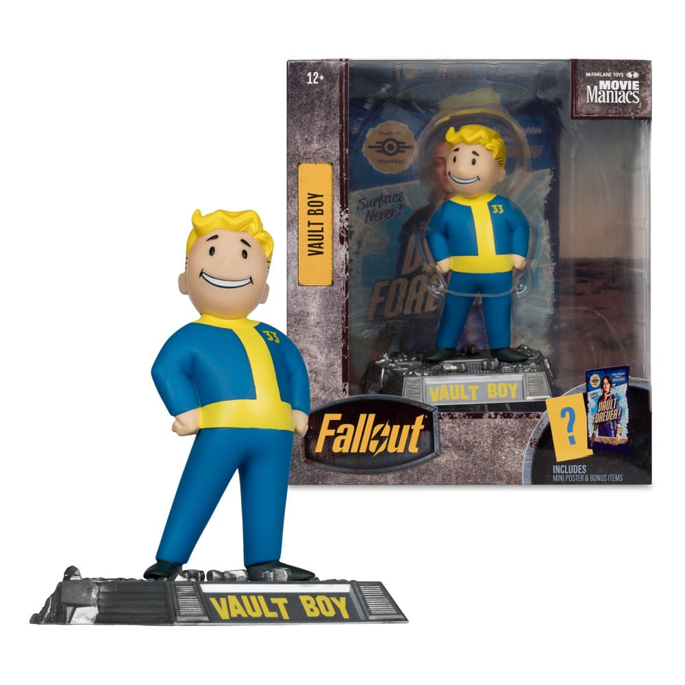 Fallout Movie Maniacs Action Figure Vault Boy Version 2 14 cm - M 5