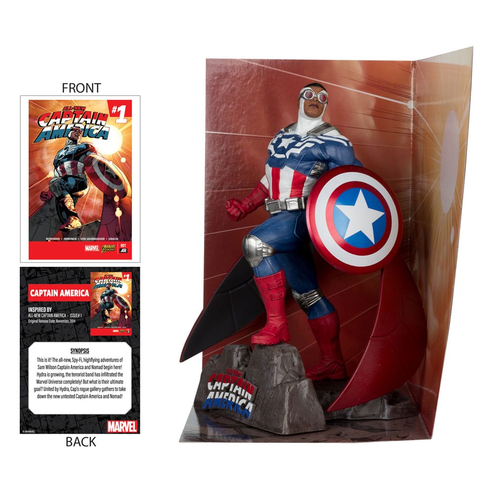 Marvel Collection Pvc Statue 1/10 Captain America (All-New Captain America #1) 17 Cm - M 3