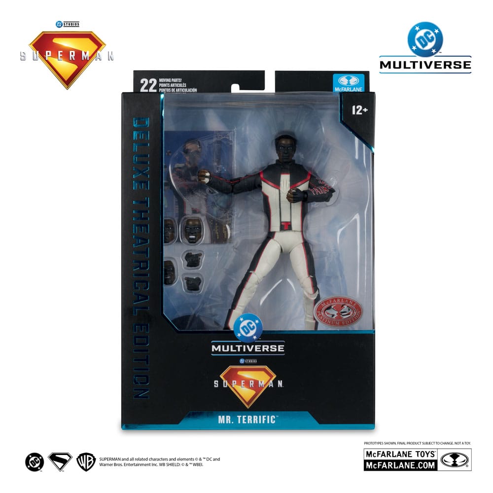 Superman (2025) DC Multiverse Deluxe Theatrical Edition Action Figure Mr. Terrific (Red Platinum Edition) 18 cm - M 4