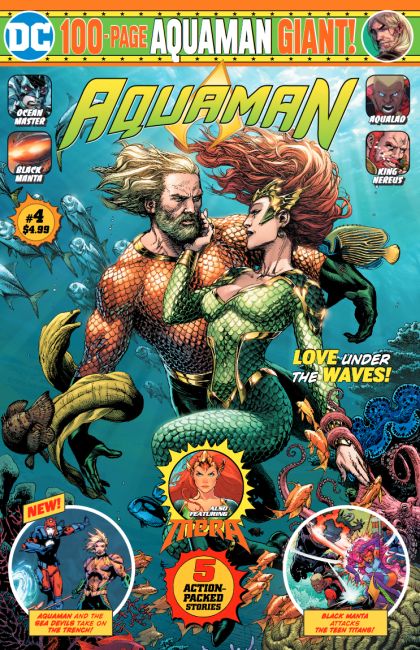 2020 - Aquaman Giant #4 Var. B - Stinging Tide: Part 1 / Whale Watch / Throne of Atlantis: Chapter 3 / Xebel Heart / Bood of the Manta: Chapter 2 - M - ENG - PRE-ORDER 1
