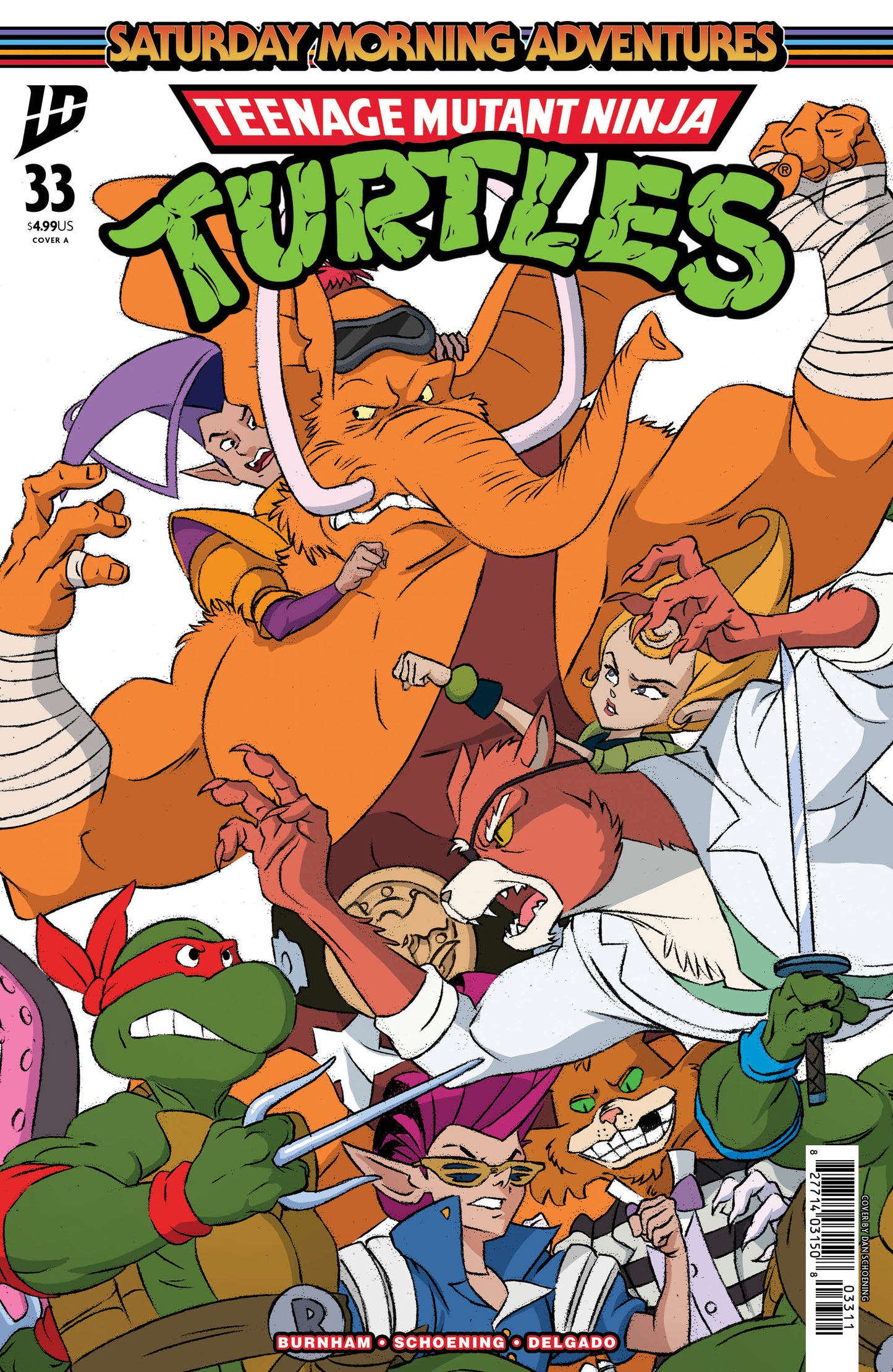 2025 - Teenage Mutant Ninja Turtles: Saturday Morning Adventures #33 Cvr A Dan Schoening Connecting Cover Set - M - ENG 1
