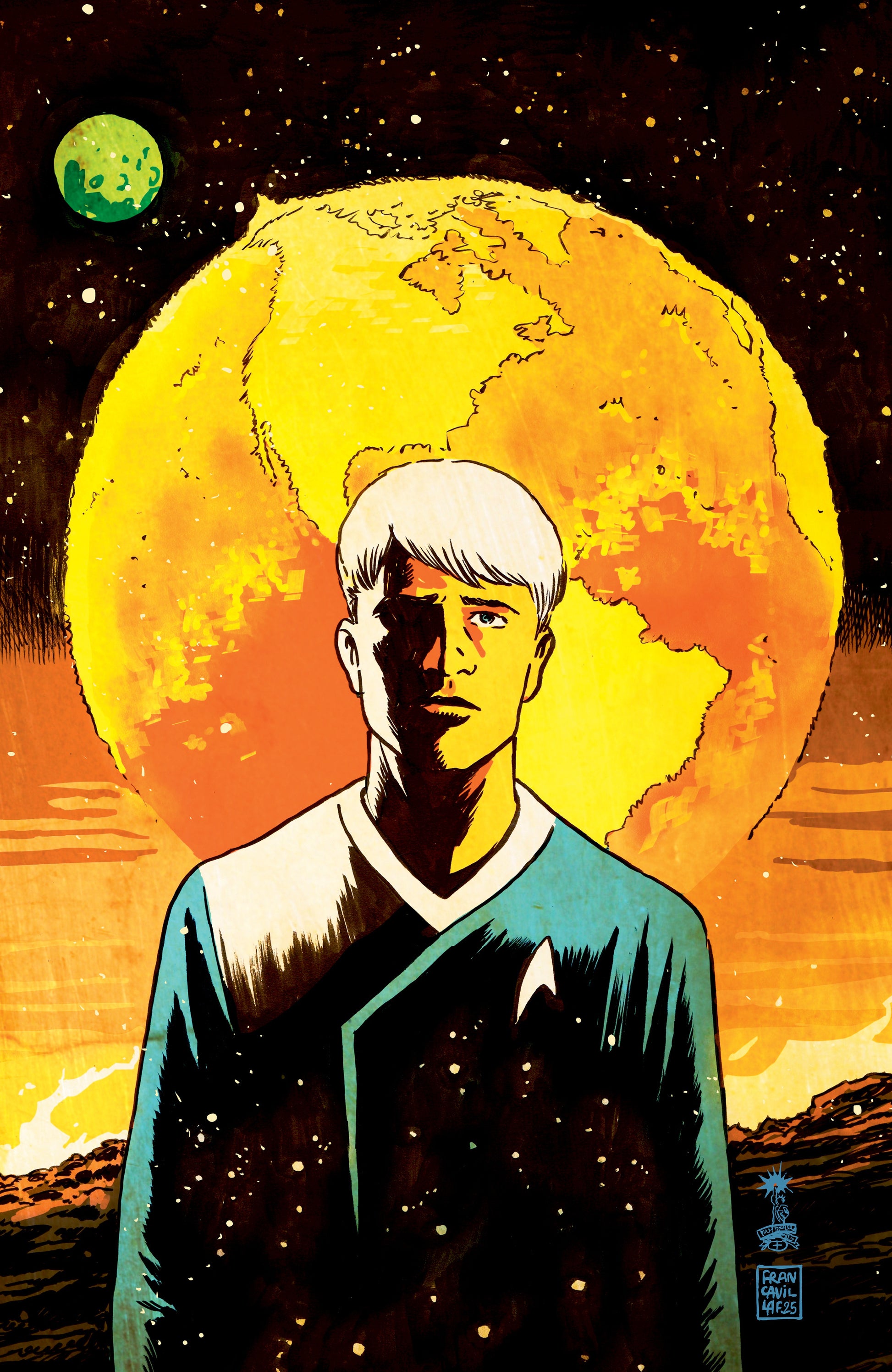 2025 - Star Trek: The Last Starship #4 Cvr C Inc 1-15 Francesco Francavilla Var - M - ENG 1