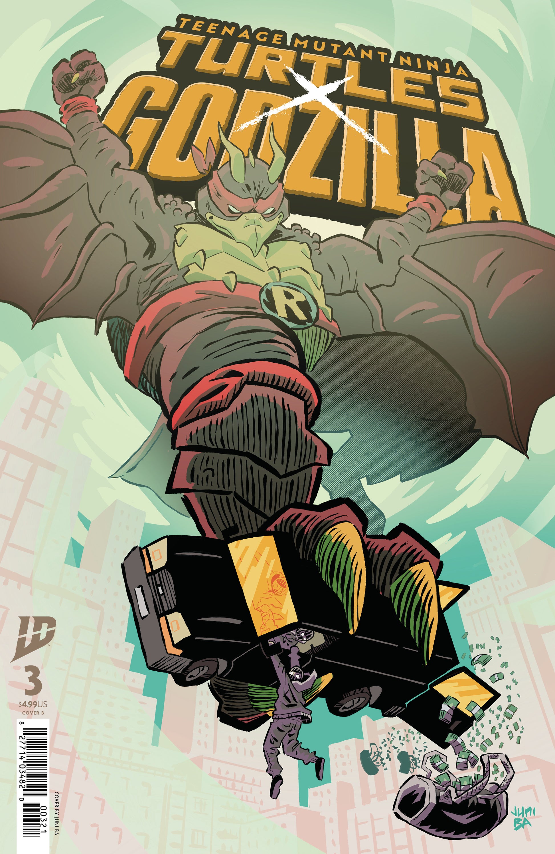 2025 - Teenage Mutant Ninja Turtles X Godzilla #3 Cvr B Juni Ba Var - M - ENG 1