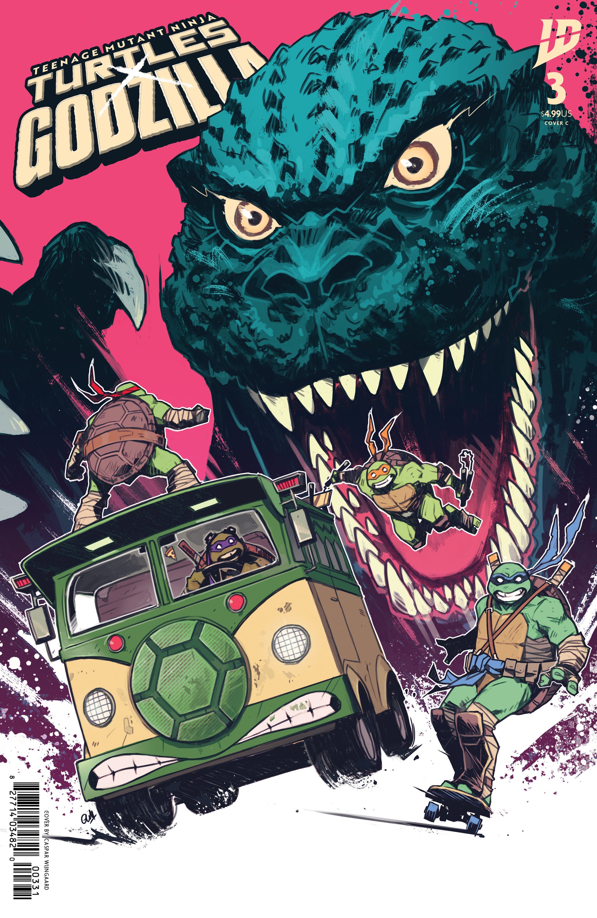 2025 - Teenage Mutant Ninja Turtles X Godzilla #3 Cvr C Caspar Wijngaard Var - M - ENG 1