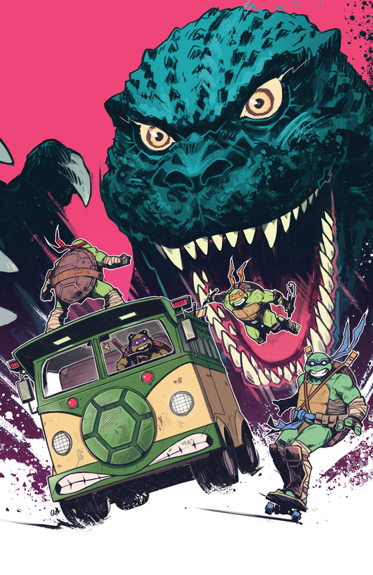 2025 - Teenage Mutant Ninja Turtles X Godzilla #3 Cvr D Inc 1-25 Caspar Wijngaard Var - M - ENG 1