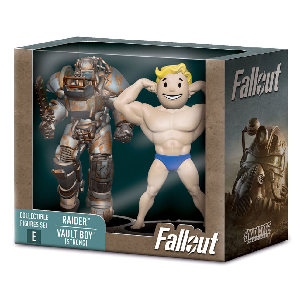 Fallout Mini Figures 2-Pack Set E Raider & Vault Boy 7 cm - M 1