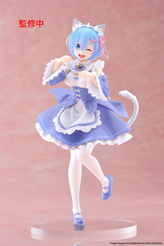 Re:Zero Starting Life In Another World Coreful Pvc Statue Rem Cat Maid Ver. Renewal 18 Cm - M 1