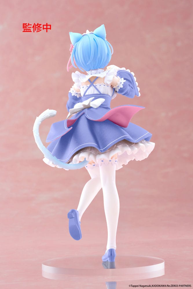 Re:Zero Starting Life In Another World Coreful Pvc Statue Rem Cat Maid Ver. Renewal 18 Cm - M 2