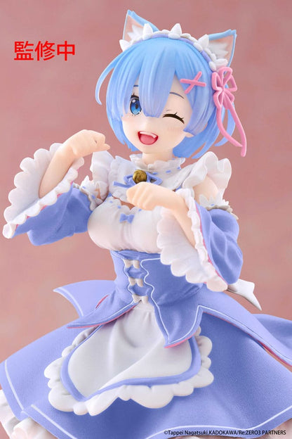 Re:Zero Starting Life In Another World Coreful Pvc Statue Rem Cat Maid Ver. Renewal 18 Cm - M 5