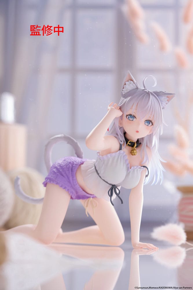 Alya Sometimes Hides Her Feelings in Russian PVC Statue Desktop Cute Figure Alya Cat Ear Roomwear Ver. 13 cm - M 2