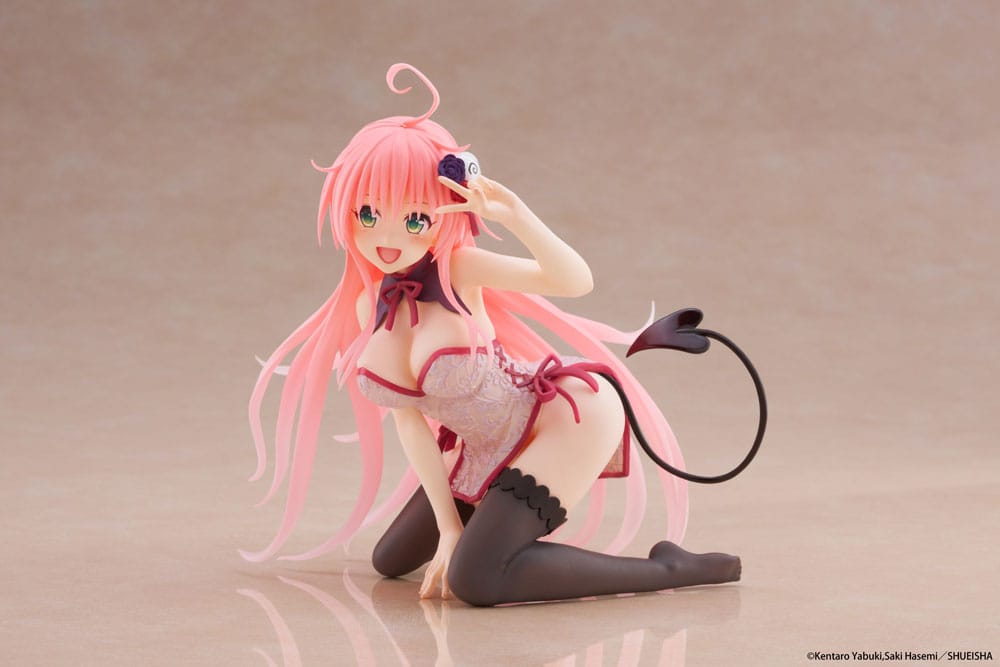 To Love-Ru Darkness PVC Statue Desktop Cute Figure Lala Chinese Dress Ver. 13 cm - M 2