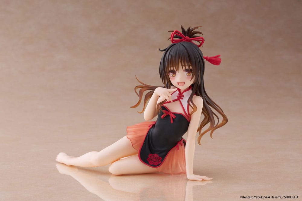 To Love-Ru Darkness Pvc Statue Desktop Cute Figure Mikan Yuki Chinese Dress Ver. 13 Cm - M 1