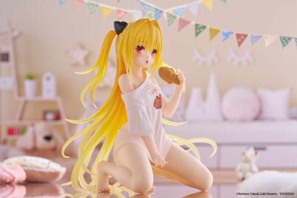 To Love-Ru Darkness Pvc Statue Desktop Cute Figure Golden Darkness Roomwear Ver. 13 Cm - M 2