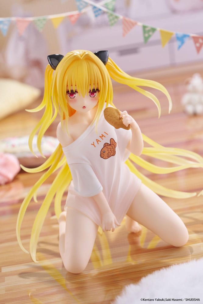 To Love-Ru Darkness Pvc Statue Desktop Cute Figure Golden Darkness Roomwear Ver. 13 Cm - M 3