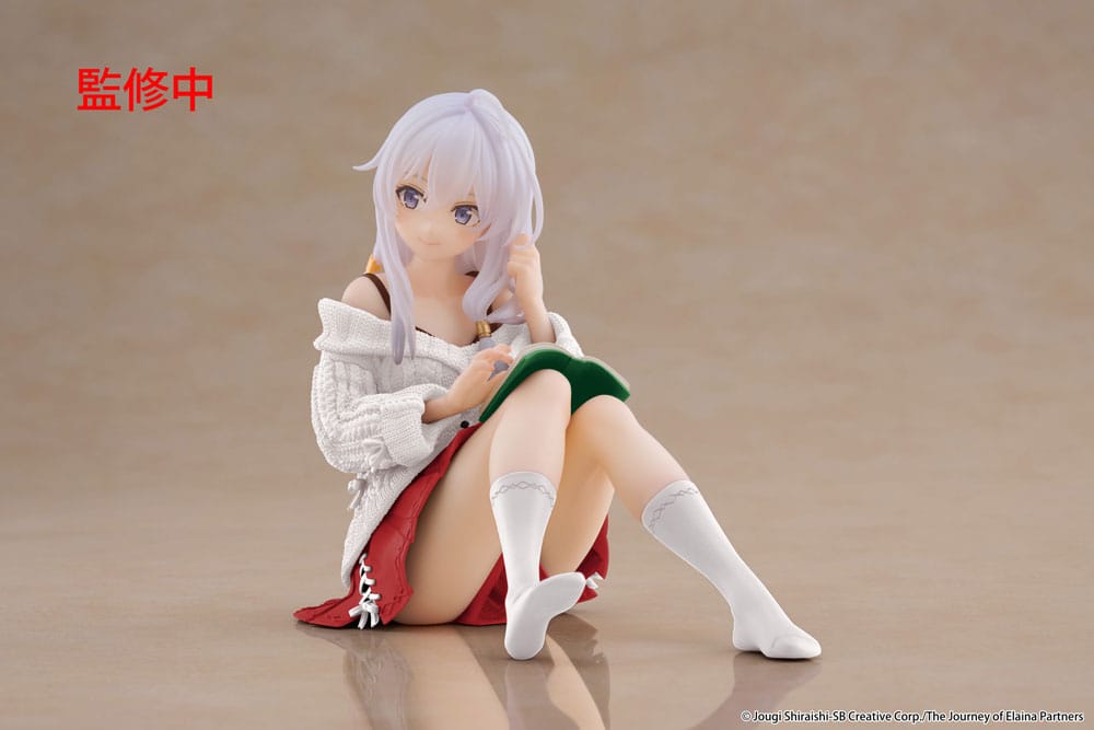 Wandering Witch: The Journey of Elaina PVC Statue Desktop Cute Figure Elaina Casual Clothes Ver. Renewal 13 cm - M 1