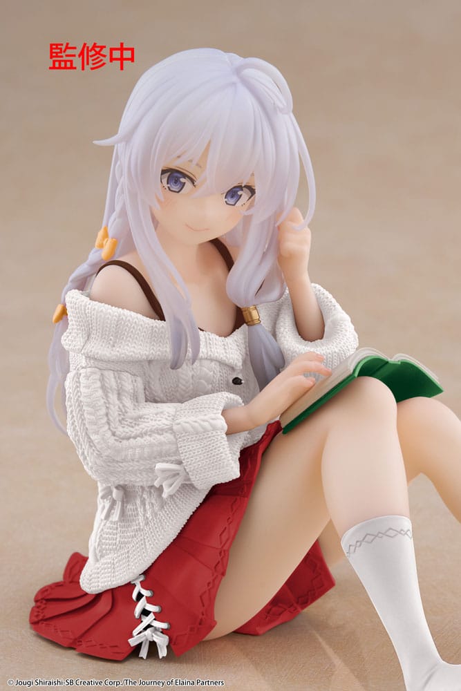 Wandering Witch: The Journey of Elaina PVC Statue Desktop Cute Figure Elaina Casual Clothes Ver. Renewal 13 cm - M 2