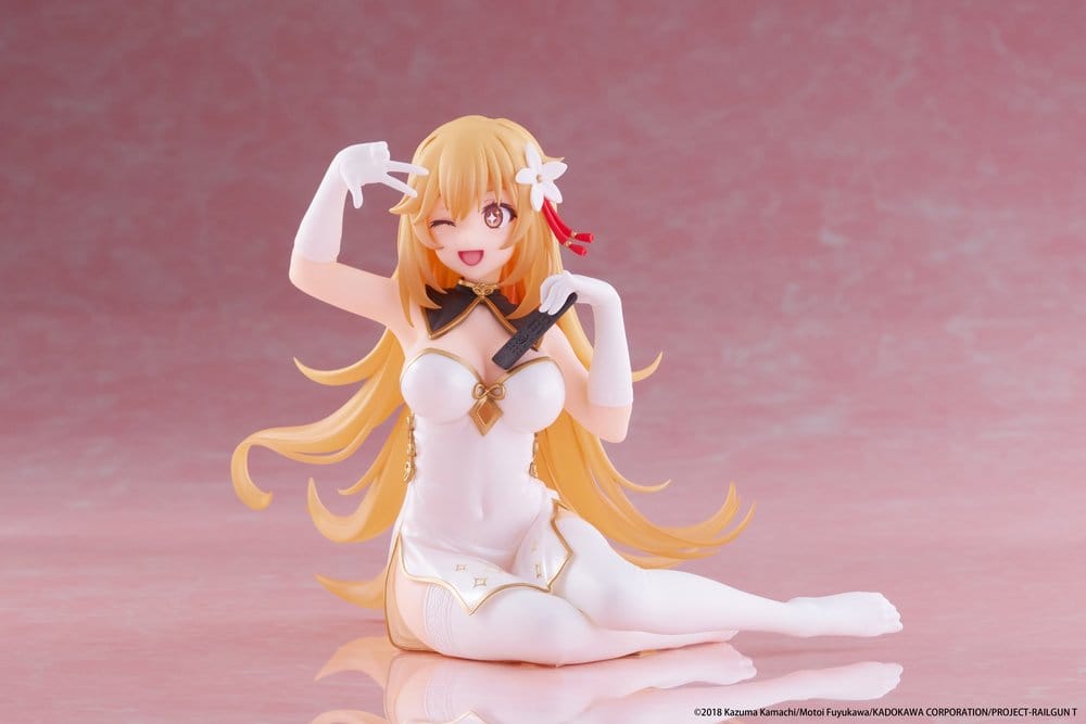 A Certain Scientific Railgun PVC Statue Desktop Cute Figure Misaki Shokuho Chinese Dress Ver. 13 cm - M 2