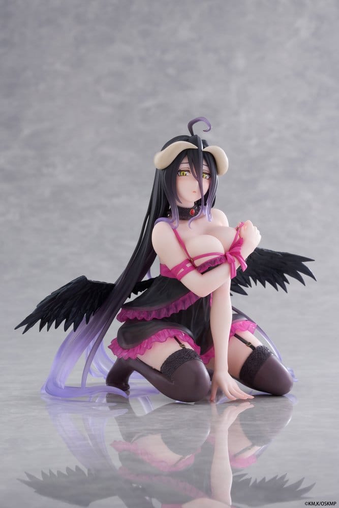 Overlord Desktop Cute PVC Figure Albedo Negligee Ver. 13 cm - M 1