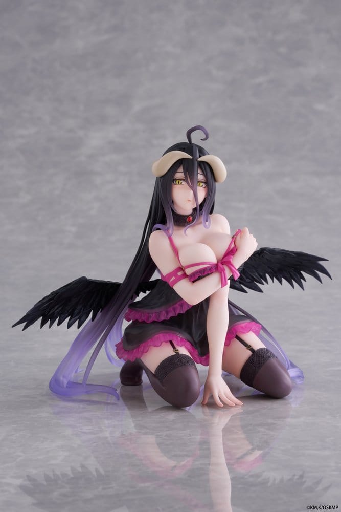 Overlord Desktop Cute PVC Figure Albedo Negligee Ver. 13 cm - M 2