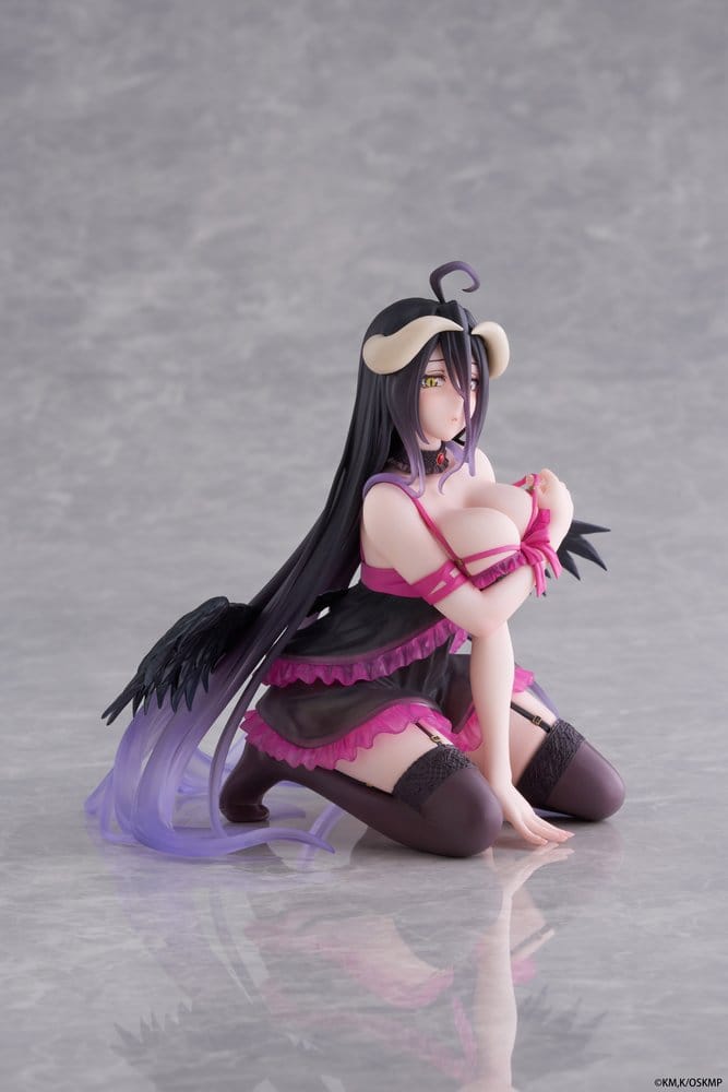 Overlord Desktop Cute PVC Figure Albedo Negligee Ver. 13 cm - M 5