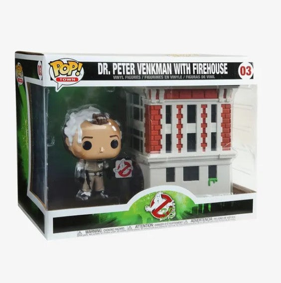 Funko Pop! Town - Dr. Peter Venkman With Firehouse (03) - NM- 72