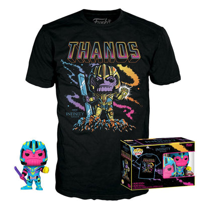 Marvel Studios The Infinity Saga - Special Edition Thanos Blacklight Pop + T-Shirt (M Size) - M 1