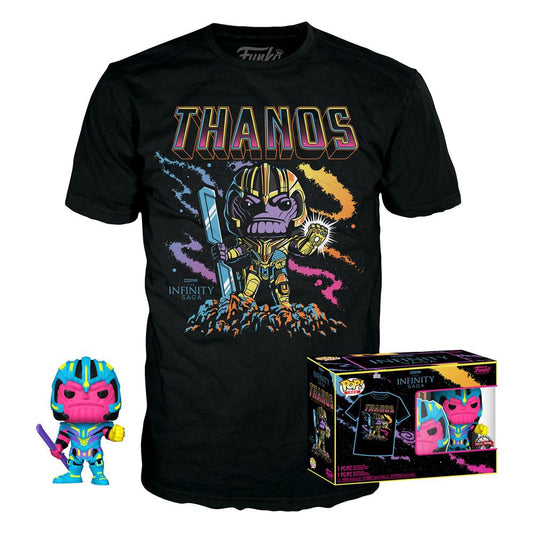Marvel Studios The Infinity Saga - Special Edition Thanos Blacklight Pop + T-Shirt (M Size) - M 1