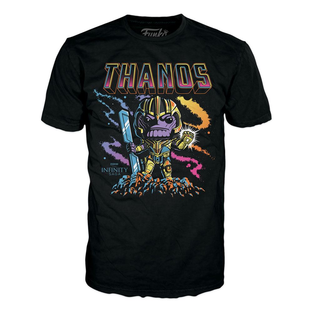 Marvel Studios The Infinity Saga - Special Edition Thanos Blacklight Pop + T-Shirt (M Size) - M 4