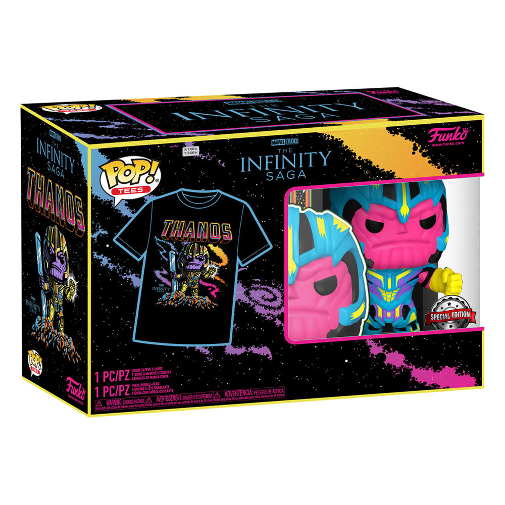 Marvel Studios The Infinity Saga - Special Edition Thanos Blacklight Pop + T-Shirt (M Size) - M 5