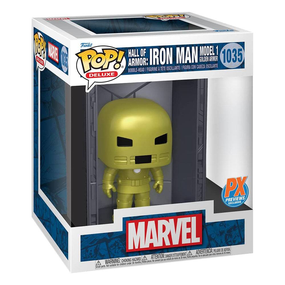 Marvel Hall Of Armor: Iron Man Model 1 Golden Armor Pop - M 1