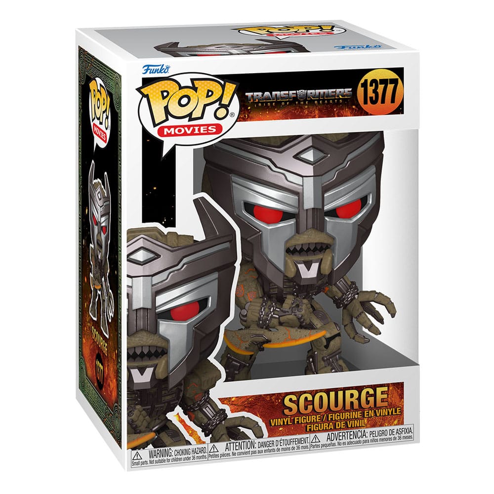 Transformers: Rise Of The Beasts Pop! Movies Vinyl Figure Scourge 9 Cm - M 1