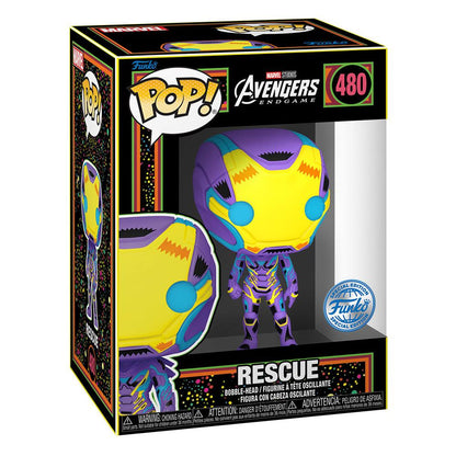 Marvel Studios The Infinity Saga - Rescue Blacklight Pop + T-Shirt (M Size) - M 2