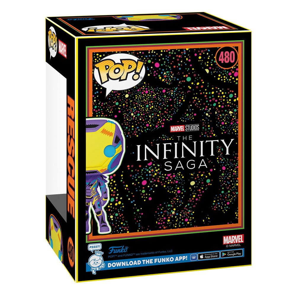 Marvel Studios The Infinity Saga - Rescue Blacklight Pop + T-Shirt (M Size) - M 3