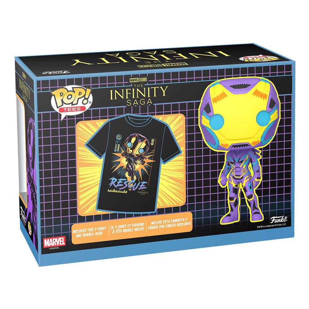 Marvel Studios The Infinity Saga - Rescue Blacklight Pop + T-Shirt (M Size) - M 4