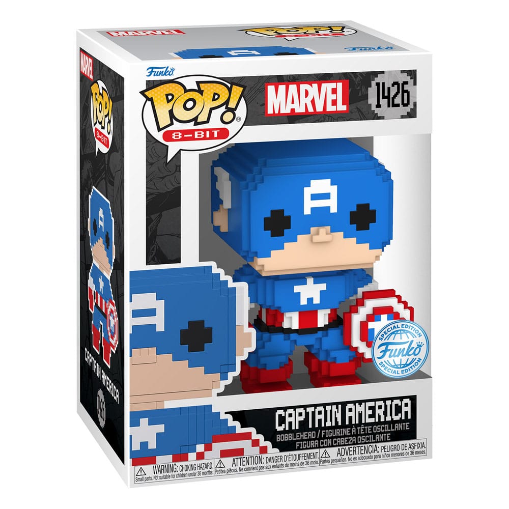 Marvel POP! 8-Bit Vinyl Figure Captain America 9 cm - M 90