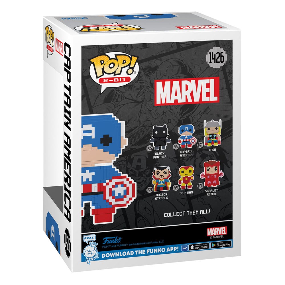 Marvel POP! 8-Bit Vinyl Figure Captain America 9 cm - M 2