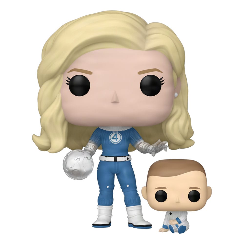 The Fantastic Four: First Steps Pop! & Buddy Marvel Vinyl Figure Invisible Woman & Franklin 9 Cm - M 2